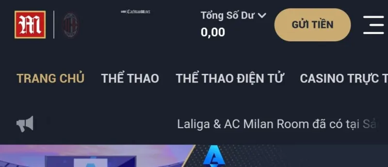 Nap tien tai khoan trading M88