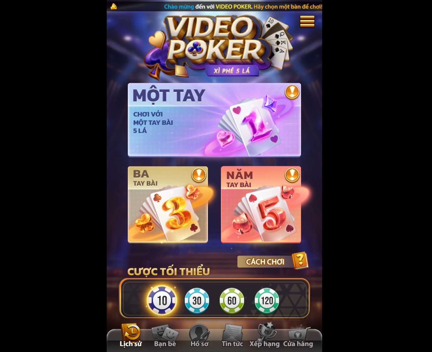 chơi M88 poker